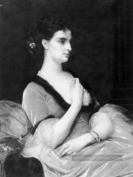  Alexandre Peintre - Portrait d’une dame académisme Alexandre Cabanel